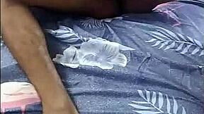 amateur latina teen bounces hard on big black cock in homemade video. she takes it doggystyle with her big ass and tits while moaning in pleasure.