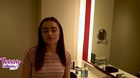 Stepdad Releases Load Inside Petite 18-Year-Old Stepdaughter Reese Robbins