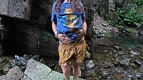 Perfect Ass Undresses And Gets Aroused In Public