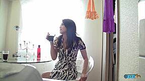 The passionate kisses were made between these horny lovers and later hot and steamy sex followed.