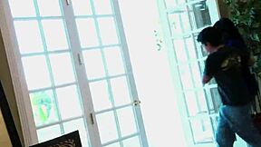 Angelica saige sucks his fingers while he aggressively pounds her tight pussy!