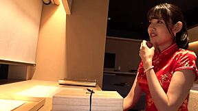 part1 stunning beauty in a slit china dress teases with sexy moves, leading to ultimate slow sex ecstasy 😈