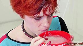 Russian teen explores bondage with anal hook leading to intense domination