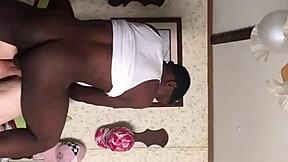 so this granny's totally into sucking and riding young black dick casually