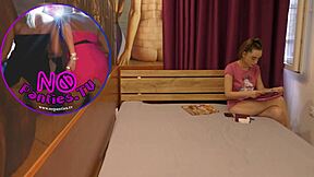 hey, check this hot petite 18+ alice with tight shaved pussy flashing naked ass in just tshirt and shoes?