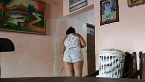 morena latina with big ass feels excited seducing her stepdad in homemade fun