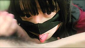 i love how this japanese girl licks my cock slowly until i cum in her mouth
