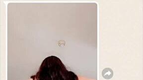 Doña Mary bent over doggystyle got very horny.