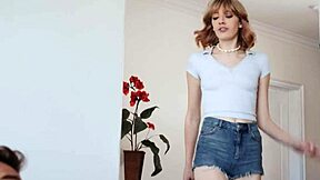 Hey, watch tall girl Lena Anderson ride that big cock in reverse cowgirl after blowjob and pussy licking in hardcore action.