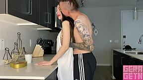 gerageyn shares romantic morning sex with deep licks and wet creampie finish