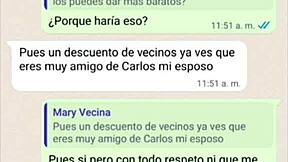 Doña Mary bent over doggystyle got very horny.