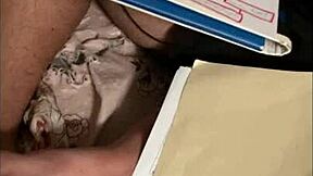 Calzon de gatito turns into intense dorm moaning with tight pussy sex in missionary lingerie action