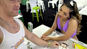 Two CUMSHOTS for tiny 18+ Asian in first SEX TAPE with monster cock POV.