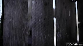 stepdaddy suggests a quick blowjob from his petite blonde stepdaughter