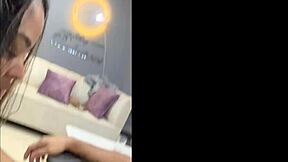 she SUCKS my cock while i create her accounts with deepthroat swallow and wet sloppy action