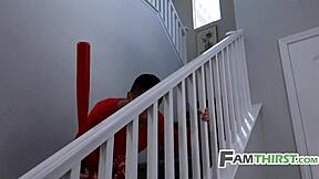 holiday family hump threesome, uh, with milf mommy and teen, like taboo christmas fantasy fucking group sex