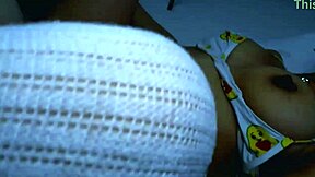 Student and stepmom end up in living room with more than caresses