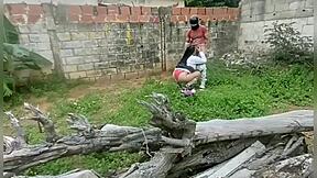 colegiala heads out eager to suck and gets taken to an abandoned house