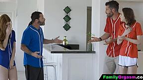 Teen learns baseball with stepdad