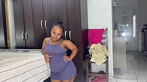 I launched the shorty with low height on my channel where she sucked standing and begged not to put the whole big cock in her tight pussy to avoid tearing it.