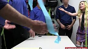 I Caught Blonde Minxx Marley Shoplifting Again with Deepthroat Blowjob and Doggystyle Sex