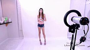 Watch this sultry brunette beauty get fucked hard at her modeling audition!