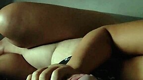 Amateur Asian teen assists stepson with handjob while watching cartoons, as husband is away and stepdaughter masturbates at friend's house, teasing until orgasm in uncensored scene.