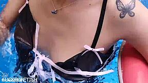 Helen Star celebrates the holidays by getting naked for some oral action and romantic penetration in a sensual setting.