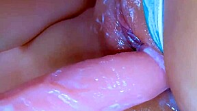 Watch this voluptuous 18-year-old asian-latina goddess fuck herself with huge dildo until squirting honey.
