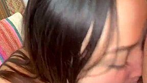 latina teen delivers amateur blowjob in hotel with cum in mouth fetish homemade oral