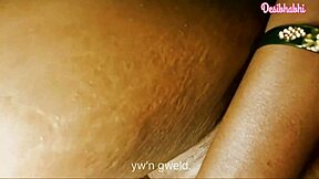oh god! watch this desibhabhi shove brinjal deep in her wet pussy while fingering and licking in homemade teen action!