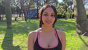 alumna atrevida recibio un enorme creampie despues del entrenamiento