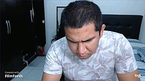 trio with best friend and husband shes his step cousin visiting for board games netflix but i caught her touching between legs