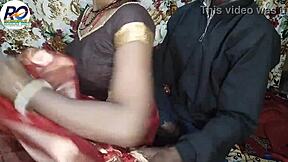 Bhabhi, want great sex in red saree? Squeeze boobs and ass fuck now?
