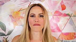 Maya Rose delivers spit slurper pov blowjob with ball licking and cum swallow.