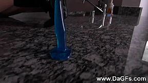 painful first time trying anal toy as asian teen amateur.