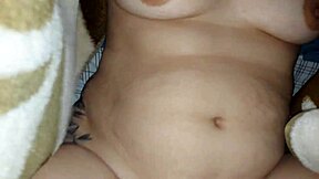 My stepdaughter shows me her new panties with rich delicious smell for licking