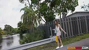 Cute Miami Street Pickup Girl