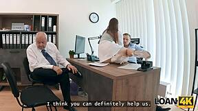 horny teen mina k casually shows natural sexy body for big loan