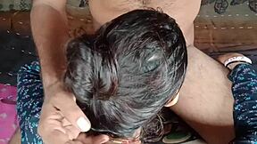 indian mother gets cum on face while bathing 😏