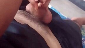 curvy emo latina amateur contrasts with innocent movie night handjob