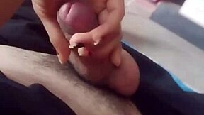 curvy emo latina amateur contrasts with innocent movie night handjob