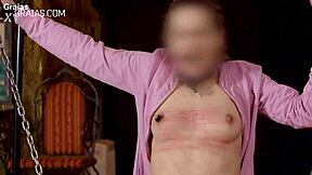 Cute Submissive Teen Girl Endures Torment On Her Small 18+ Tits In BDSM Scene