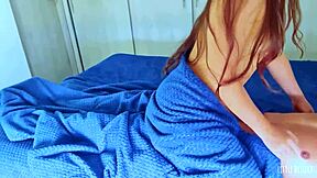 Why is this gorgeous tanned Latina rubbing her wet pussy so intensely?