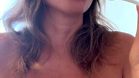 lenushka doll teases with a glass dildo in close up. her wet shaved pussy gets fucked intensely in this solo toy session