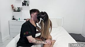 Petite Asian Tattooed Babe Linda Lan Fucked By Ethan Seek's Big Dick