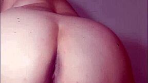 Esposa puta infiel masturbates ass for boss while cuckold hubby watches in USA 😈