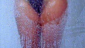 College tanned gorgeous girl, why take that shower in bikini with your horny friend watching?