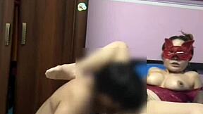 oh man, fucking this mature milf in red lace outfit with blowjob and pussy licking before pounding her tight spot 😈