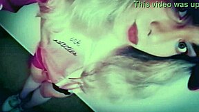 shemale veronica shakes ass in solo dildo training